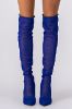 Botas overknee puntales mesh sold by Shasa