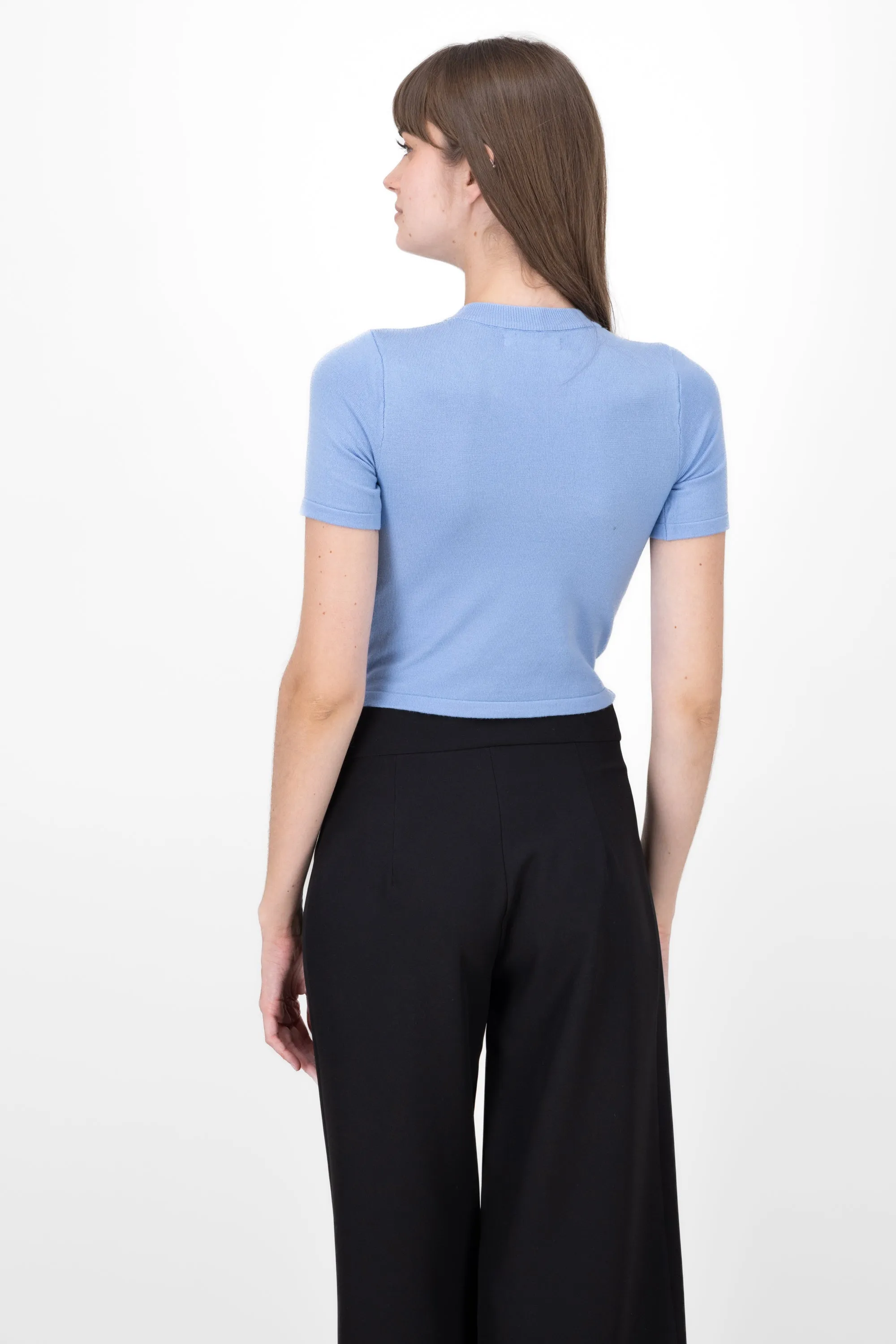 Top tejido liso manga corta sold by Shasa product image thumbnail 4