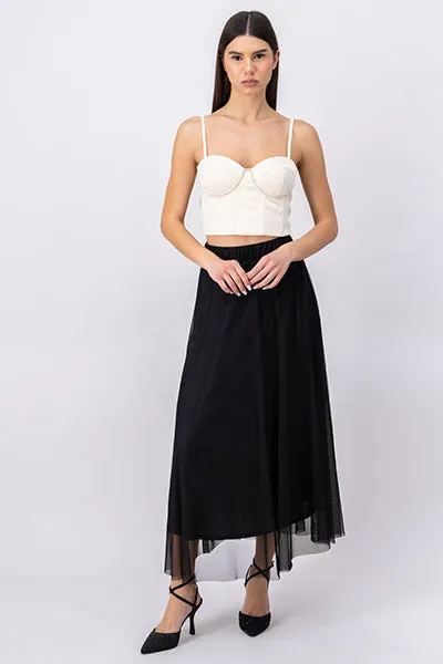 Falda maxi mesh elástico sold by Shasa