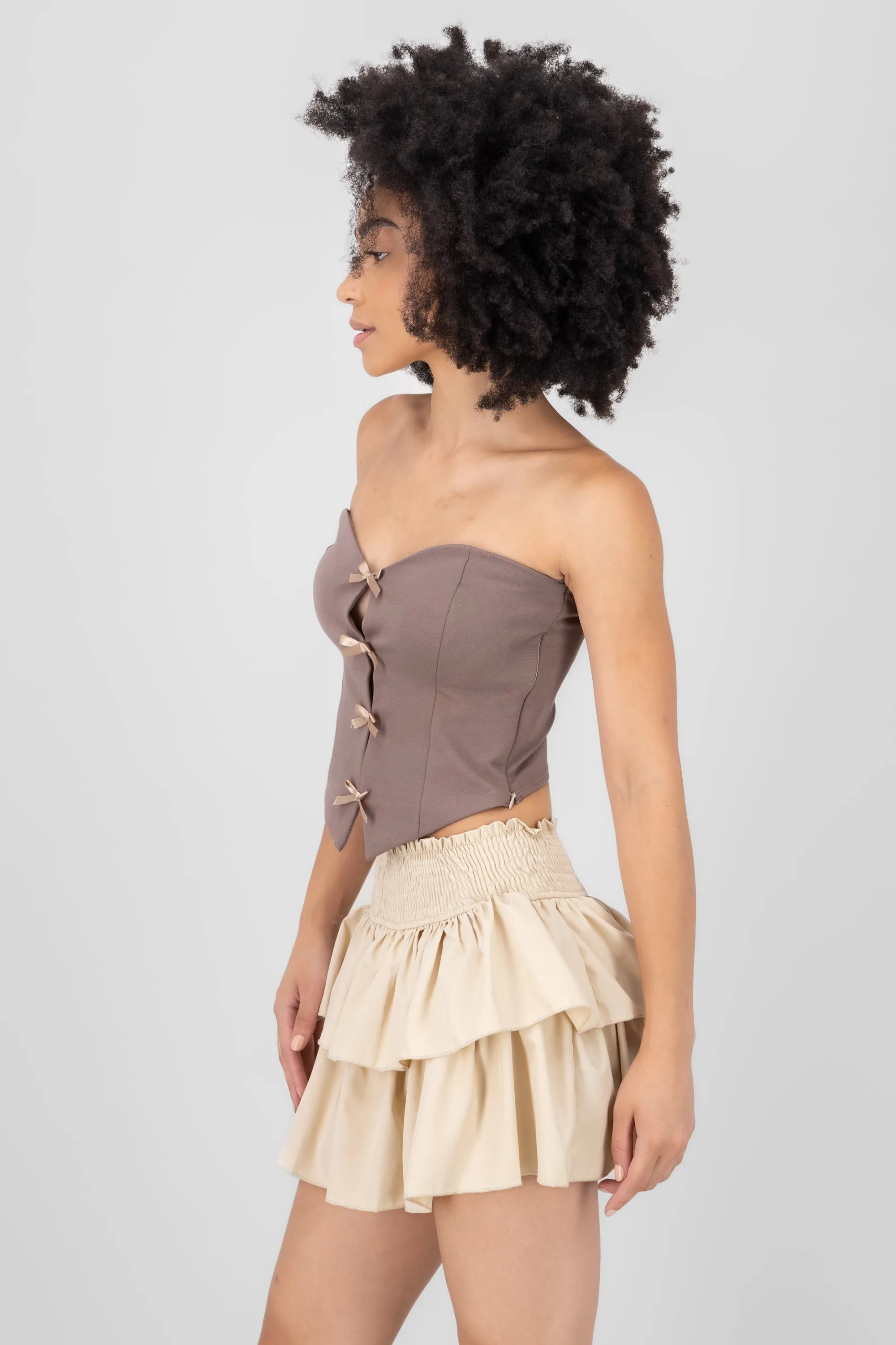 Top strapless detalle moños sold by Shasa product image thumbnail 3