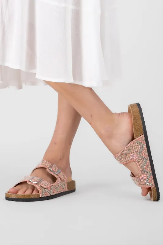 Sandalia Dos Tiras Chaquiras sold by Shasa