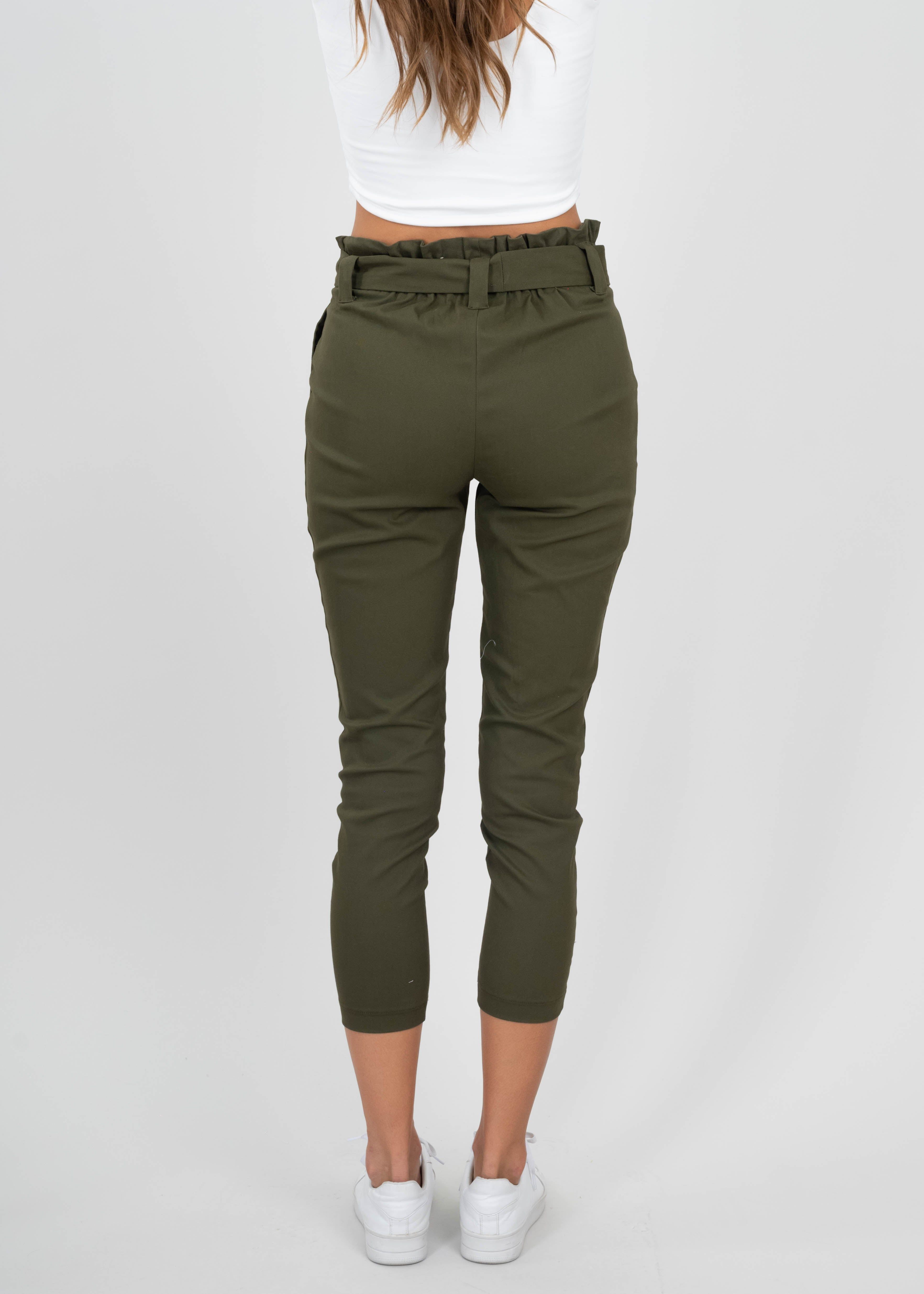 Pantalón paper bag cintura alta cinturón sold by Shasa product image thumbnail 4