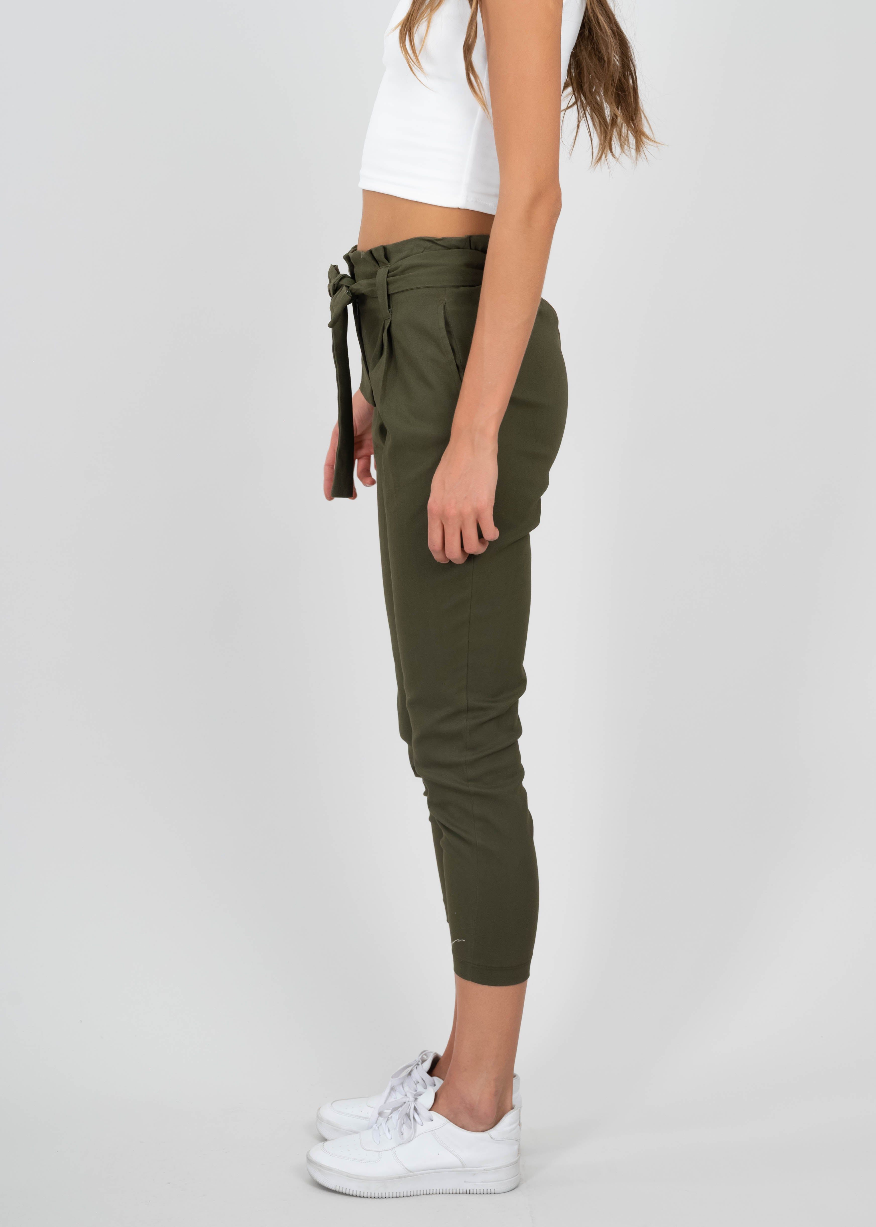 Pantalón paper bag cintura alta cinturón sold by Shasa product image thumbnail 3