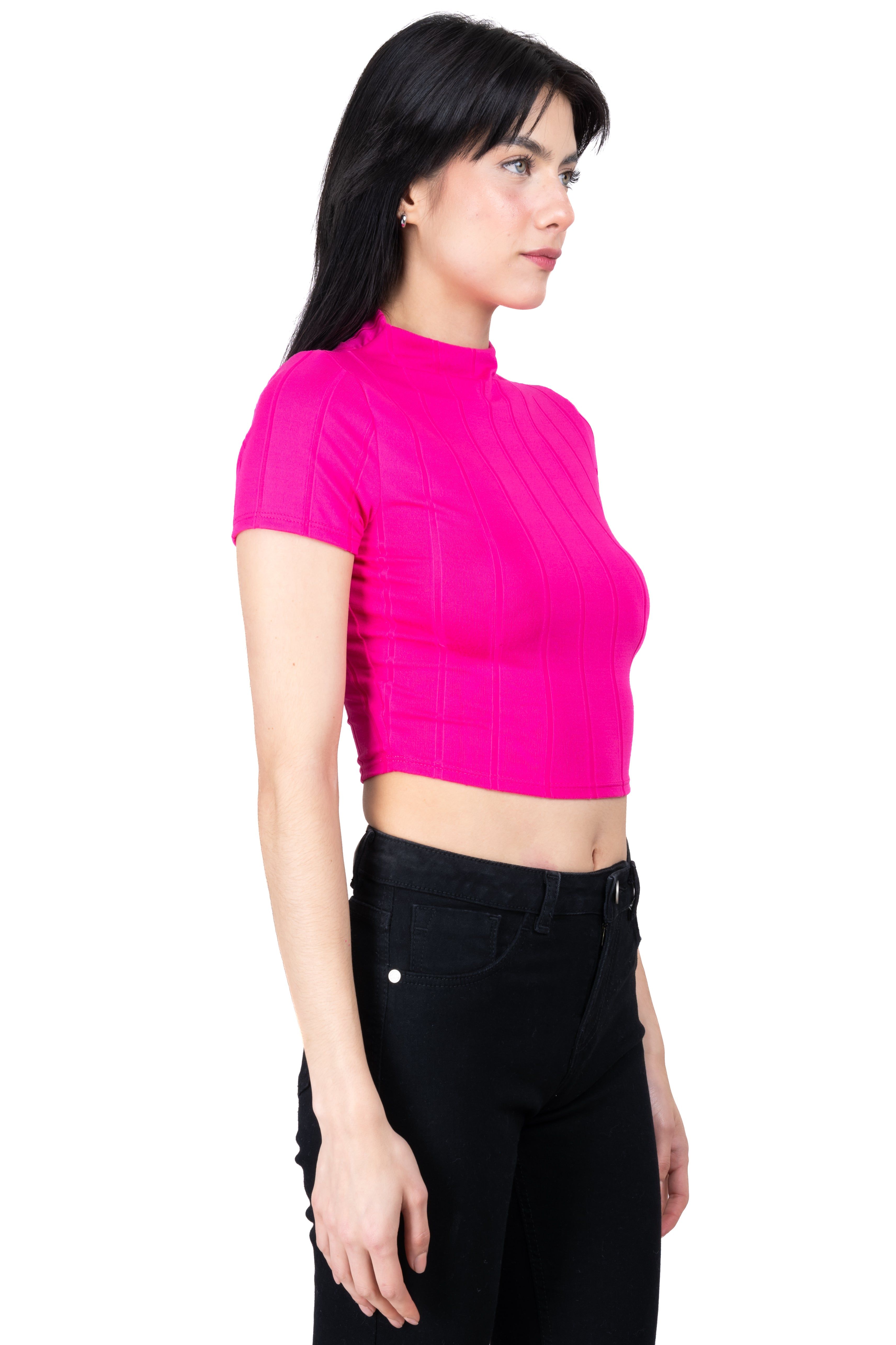 Top rib con cuello altoy manga corta sold by Shasa product image thumbnail 3