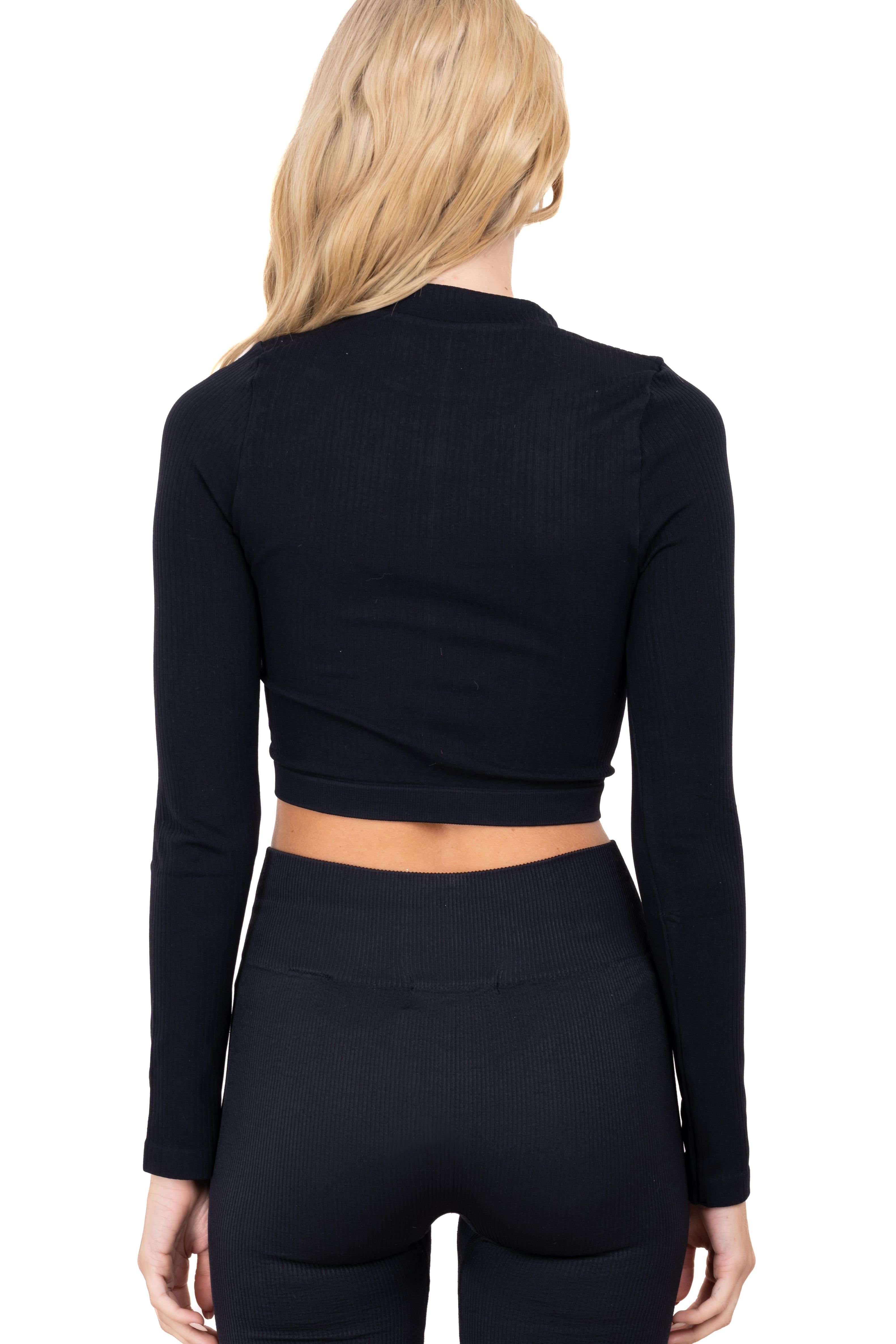 Top manga larga cuello alto seamless sold by Shasa product image thumbnail 4