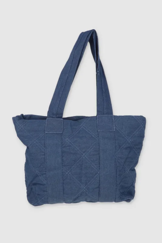 Tot xl capitonada denim sold by Shasa