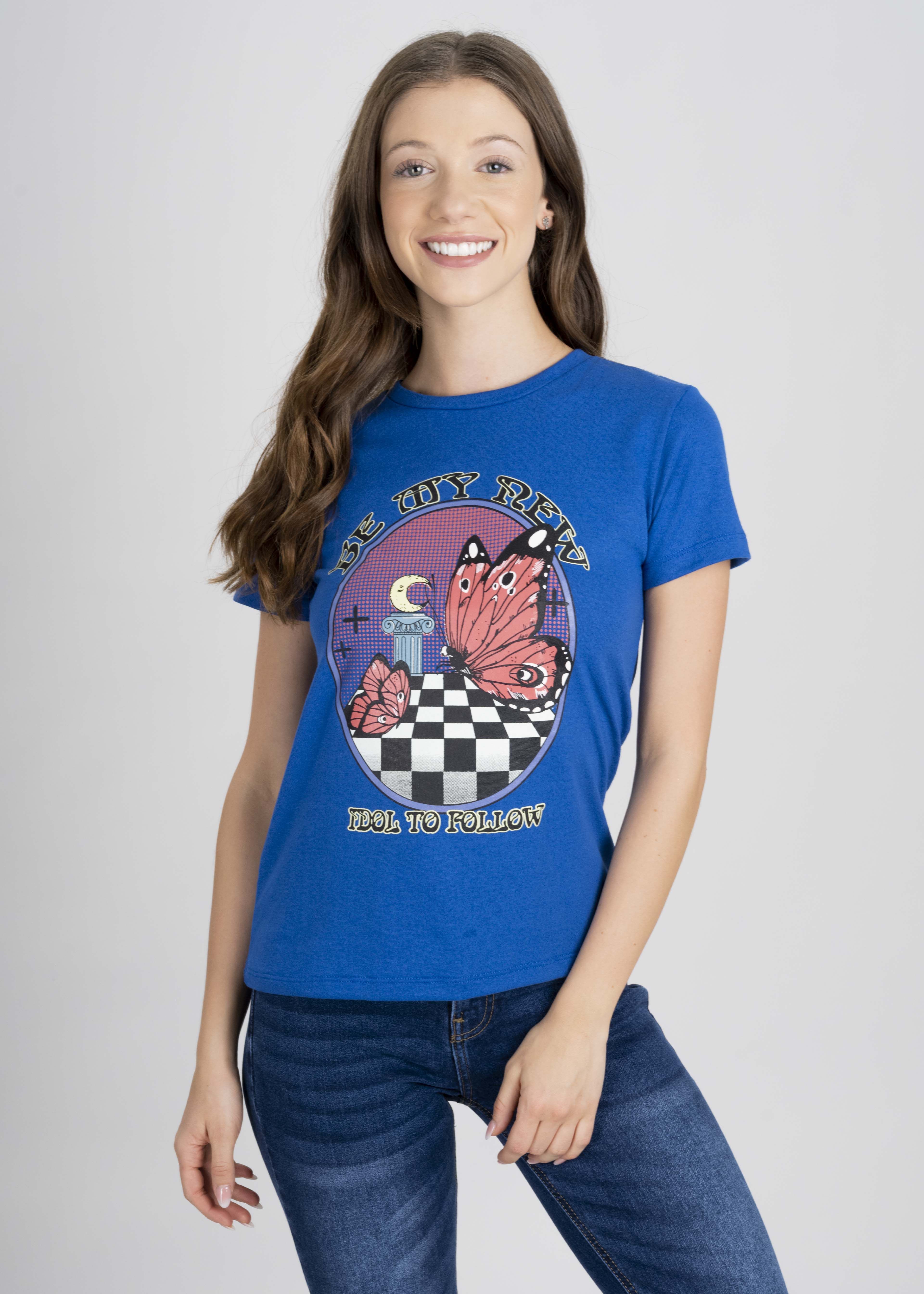 Playera manga corta mariposa sold by Shasa