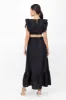 Vestido maxi lino con cinturon tejido Hypsters sold by Shasa