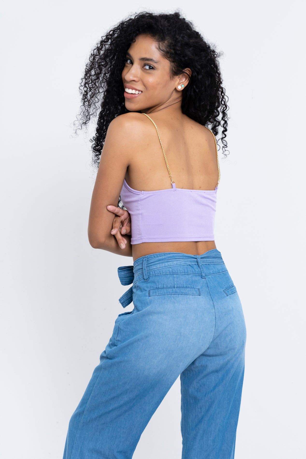 Crop top tirantes cadena sold by Shasa product image thumbnail 4