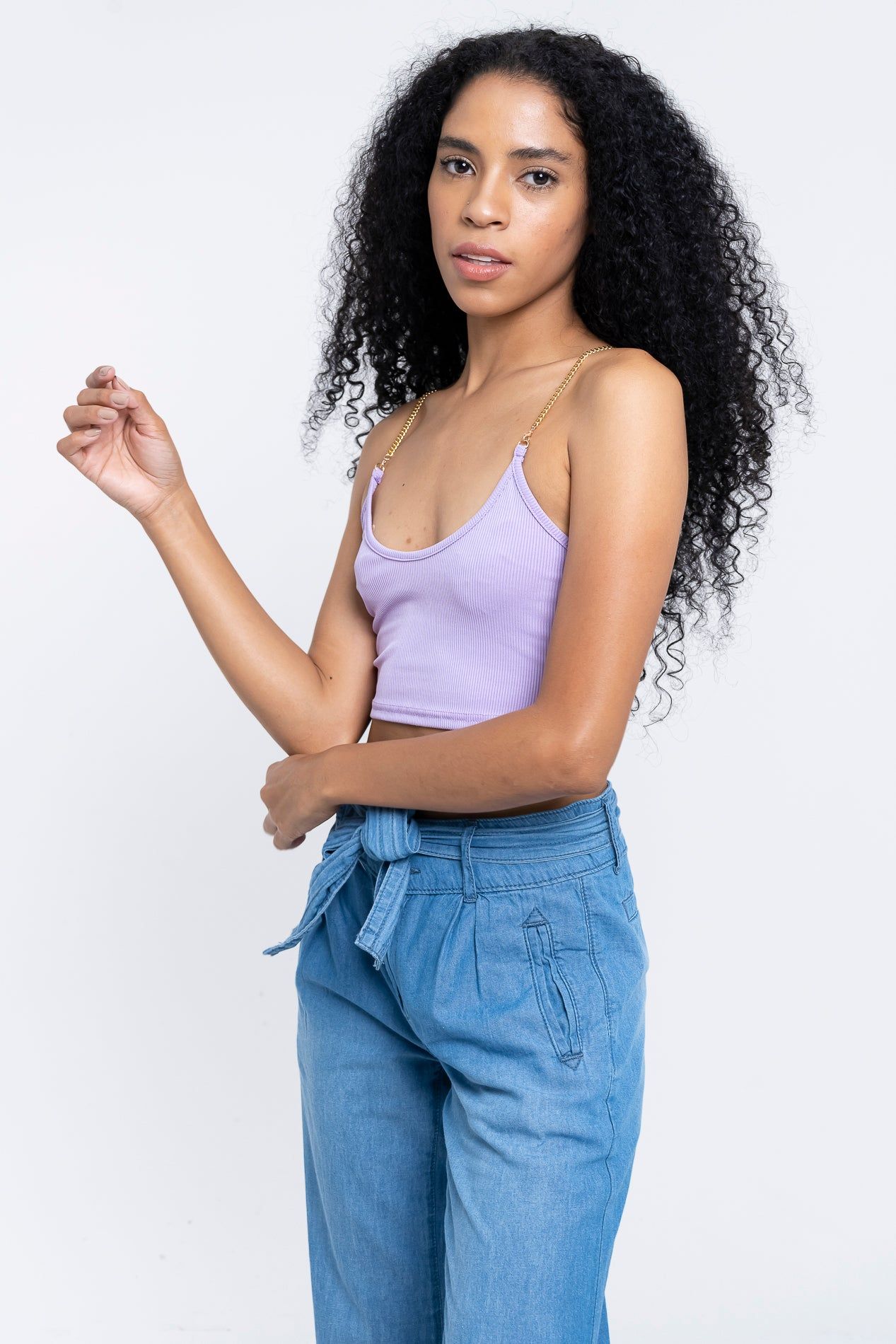 Crop top tirantes cadena sold by Shasa product image thumbnail 2