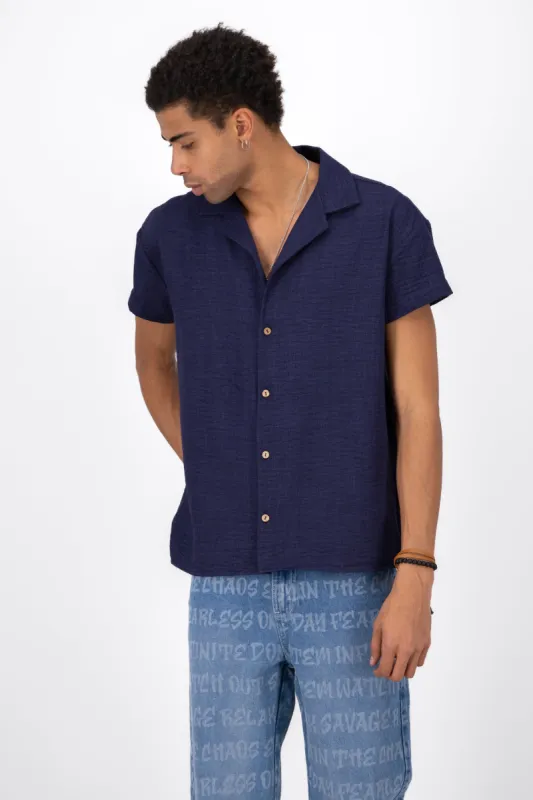 Camisa Resort Con Botones De Coco sold by Shasa