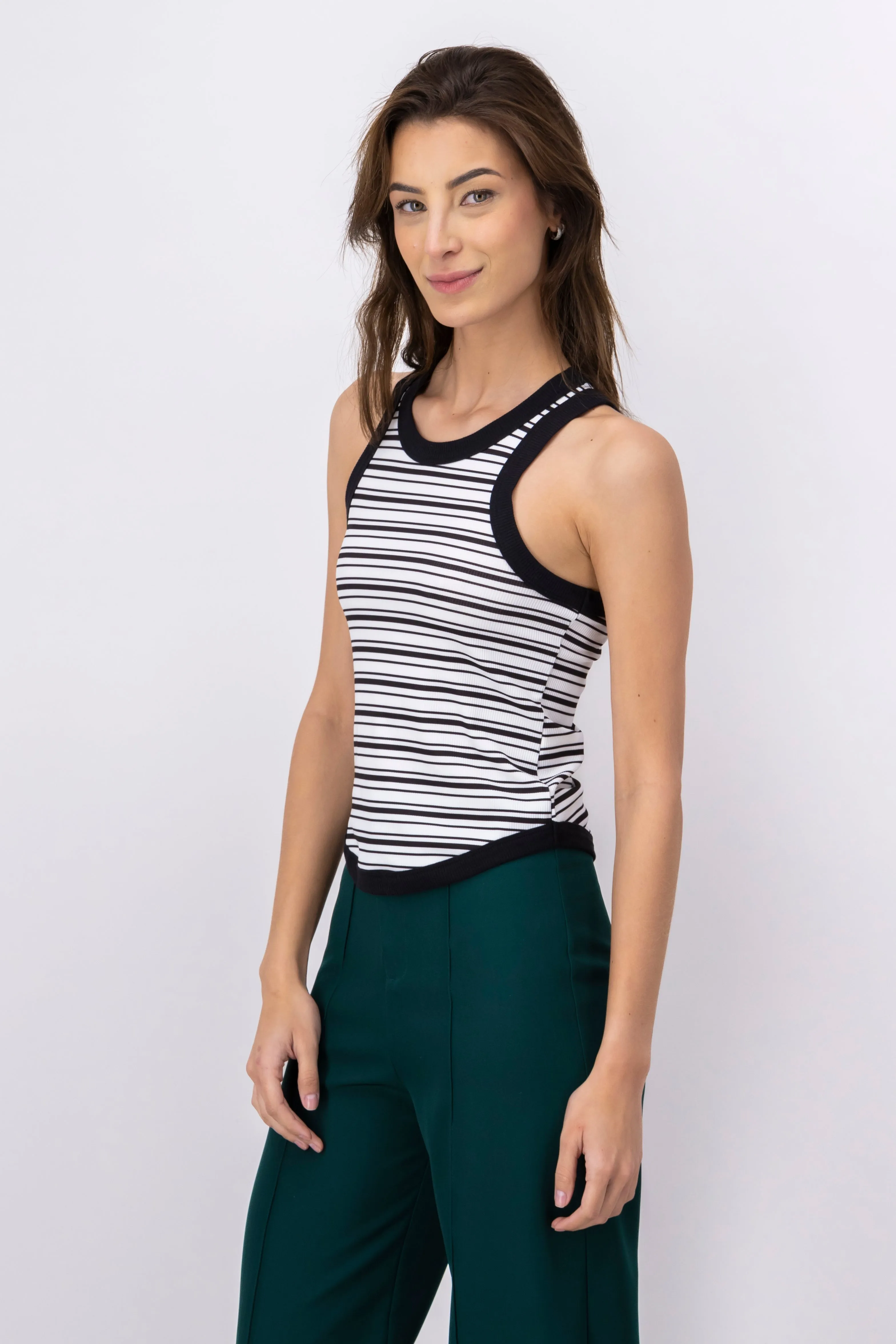 Tank top sin mangas rayas bicolor Hypsters sold by Shasa product image thumbnail 3