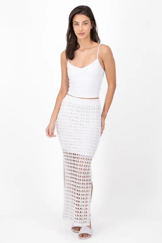 Falda Maxi Tejida Con Forro sold by Shasa