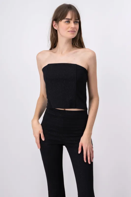 Top tipo corset brillos sold by Shasa