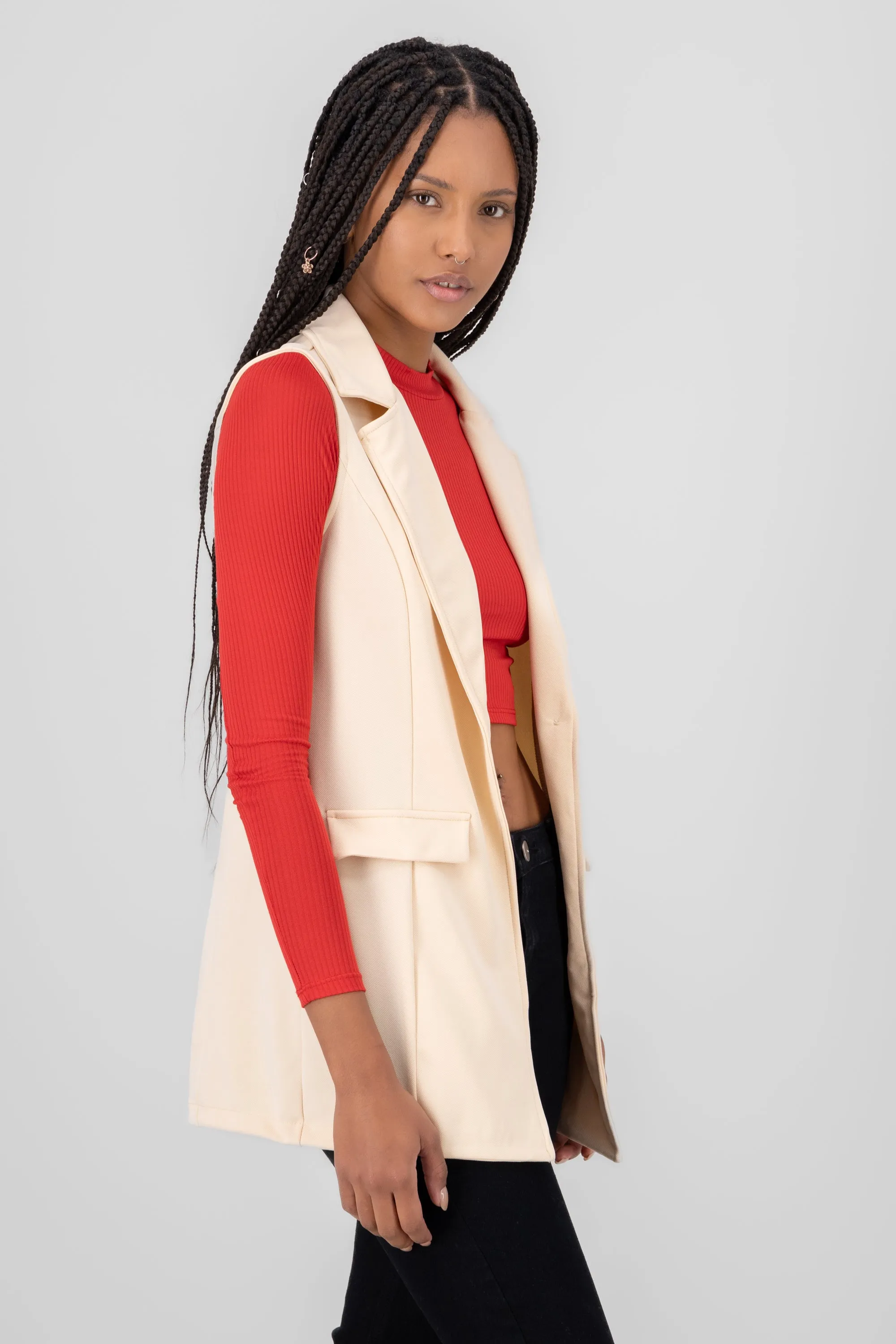 Chaleco largo liso sold by Shasa product image thumbnail 3