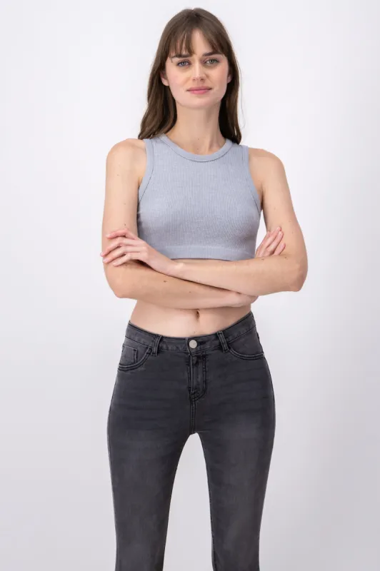 Top seamless sin manga cuello redondo sold by Shasa