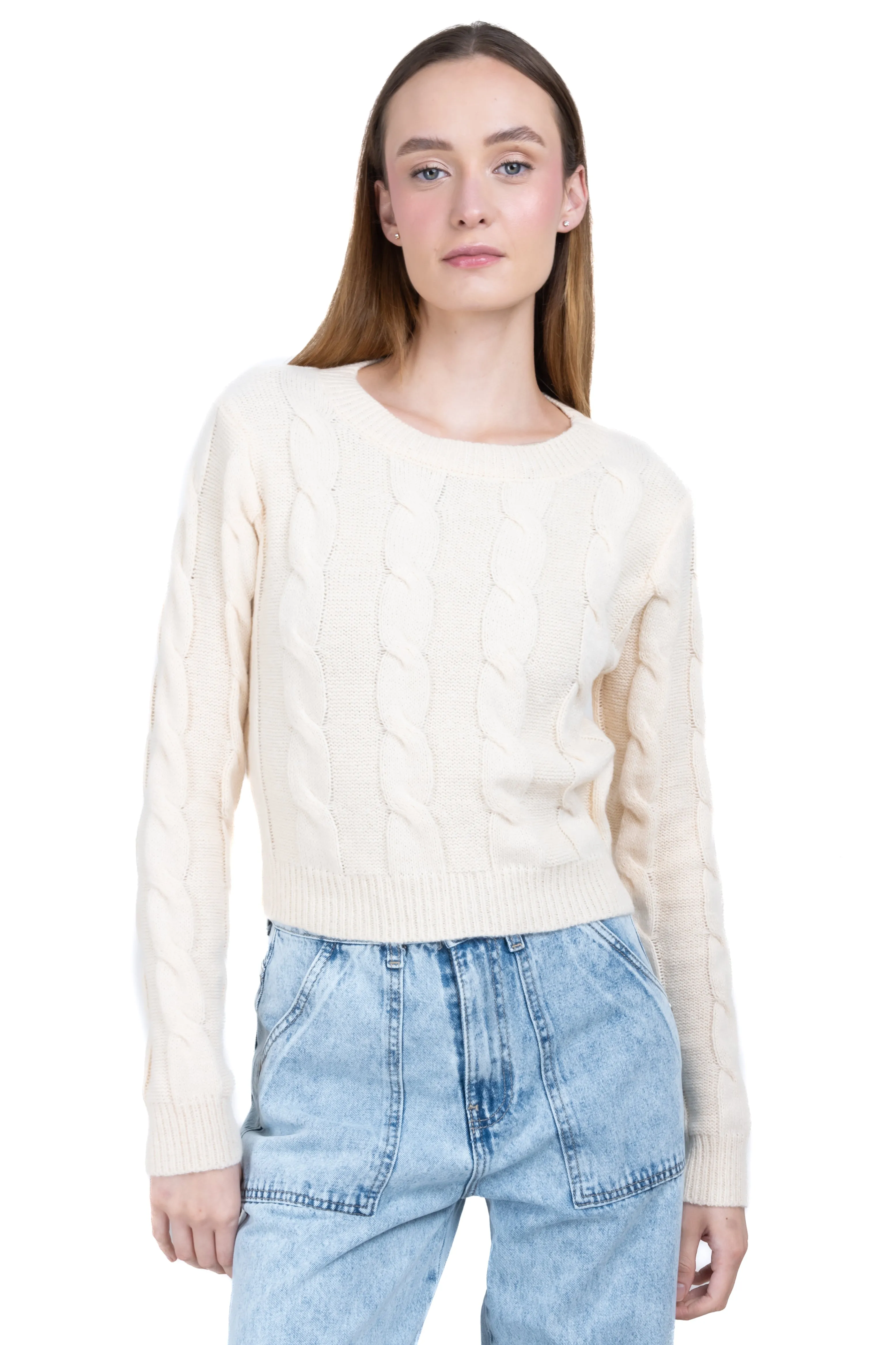 Suéter tejido trenzado sold by Shasa