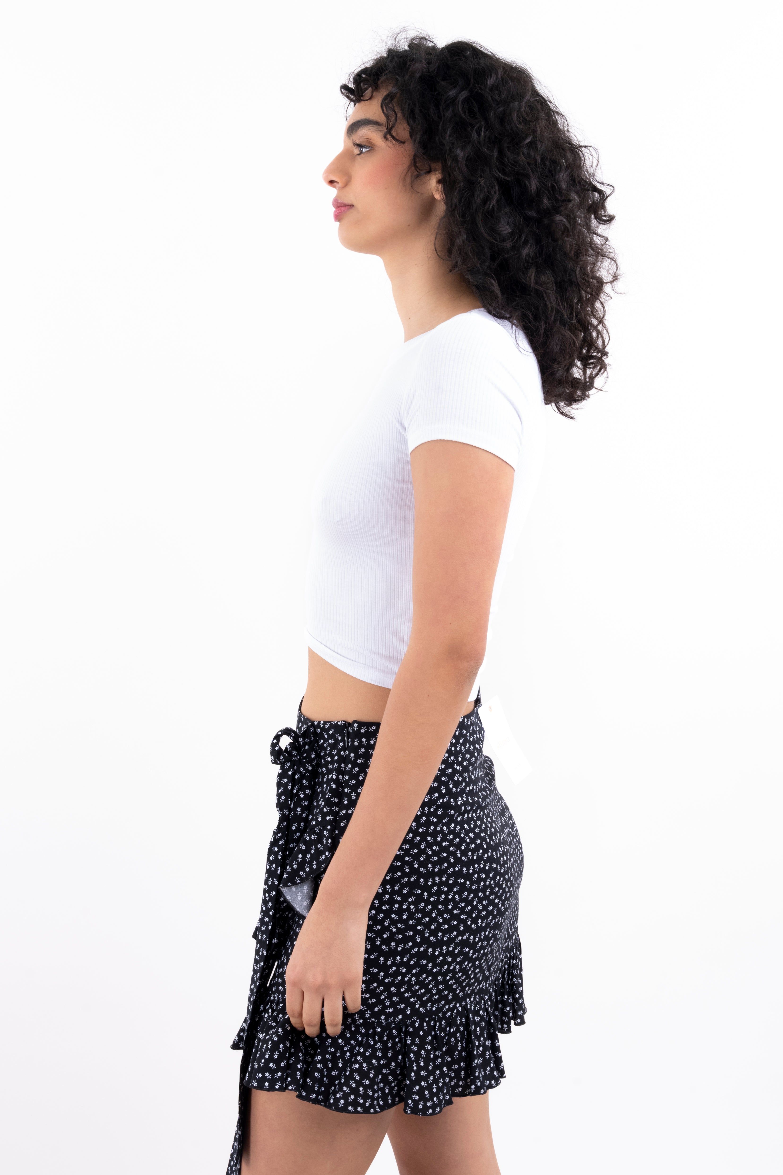 Top acanalado liso manga corta sold by Shasa product image thumbnail 3