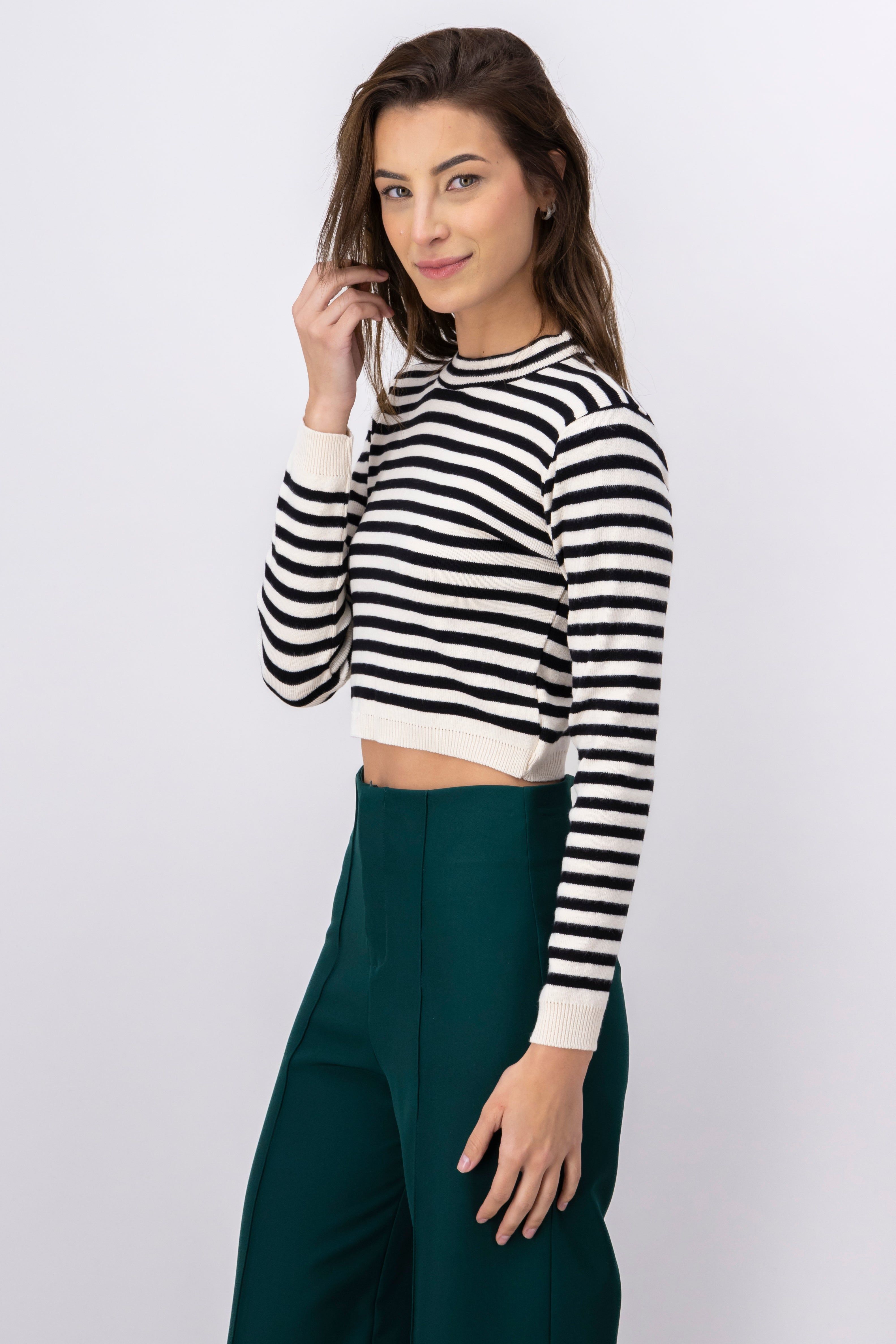 Sueter rayas cuello redondo sold by Shasa product image thumbnail 3