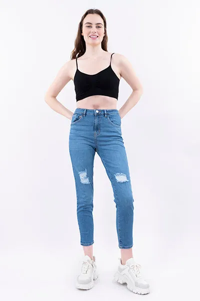 Jeans skinny destrucciones frontales sold by Shasa product image thumbnail 2