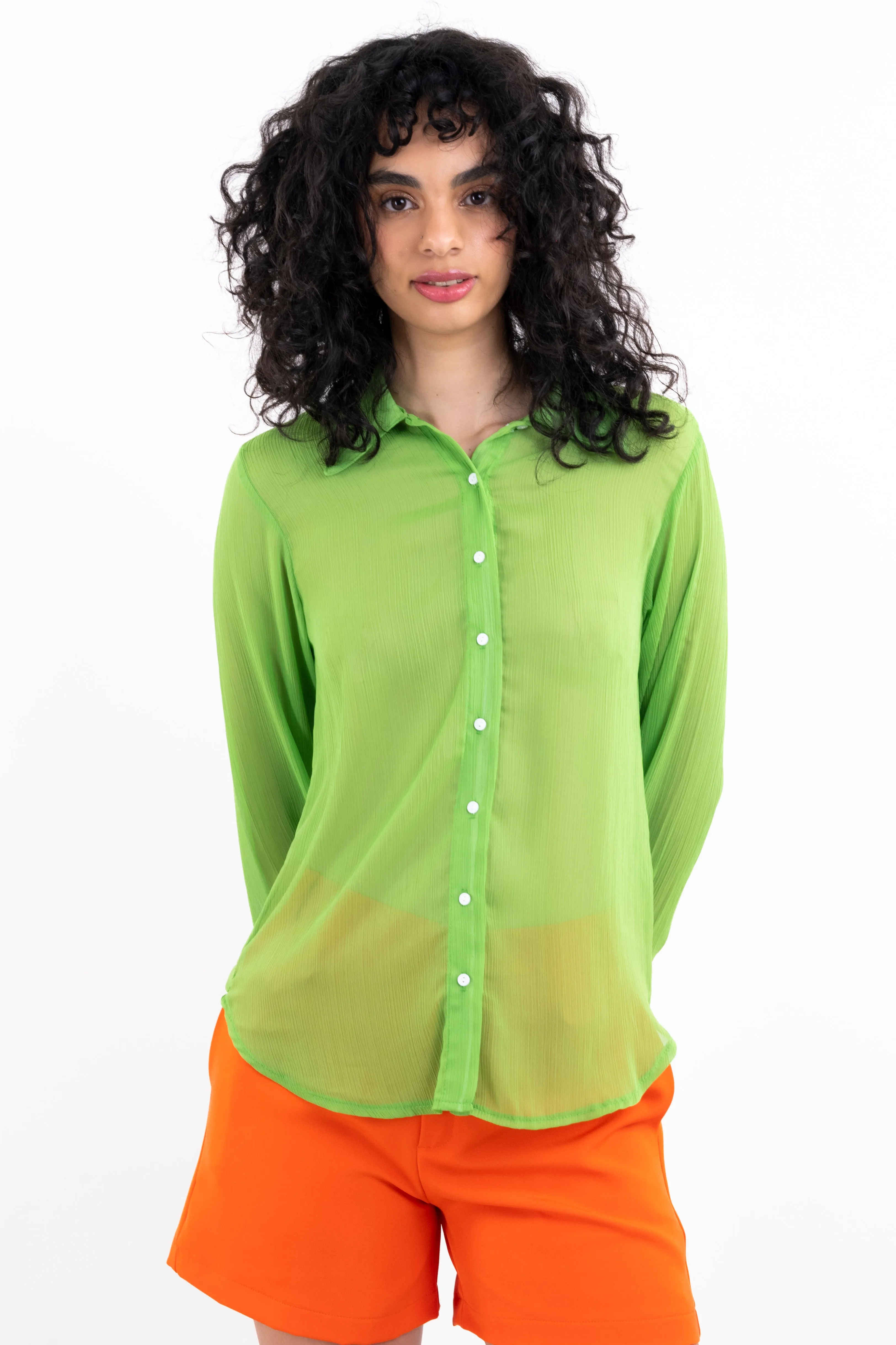 Camisa lisa fluida mesh sold by Shasa product image thumbnail 2