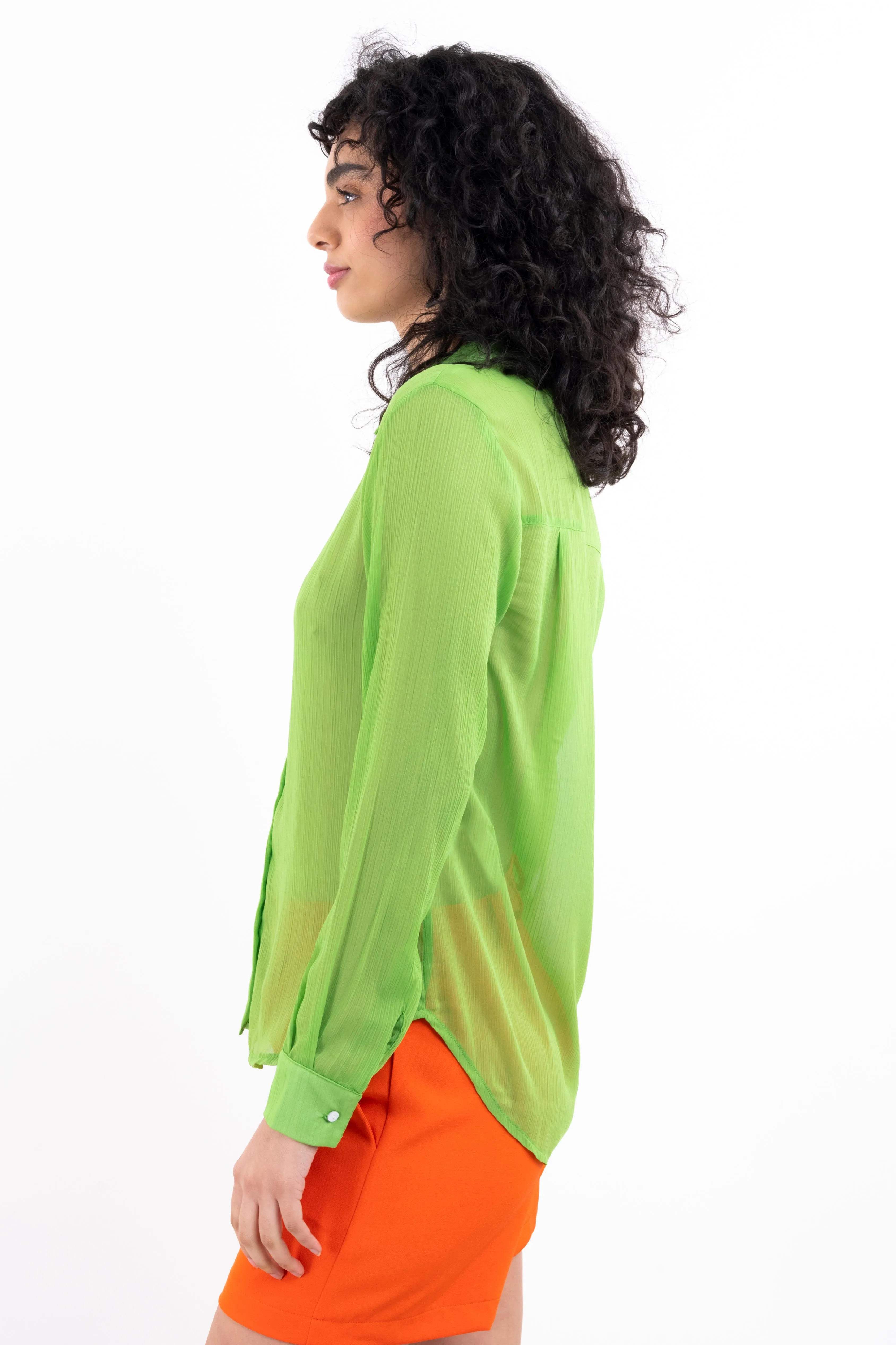 Camisa lisa fluida mesh sold by Shasa product image thumbnail 3