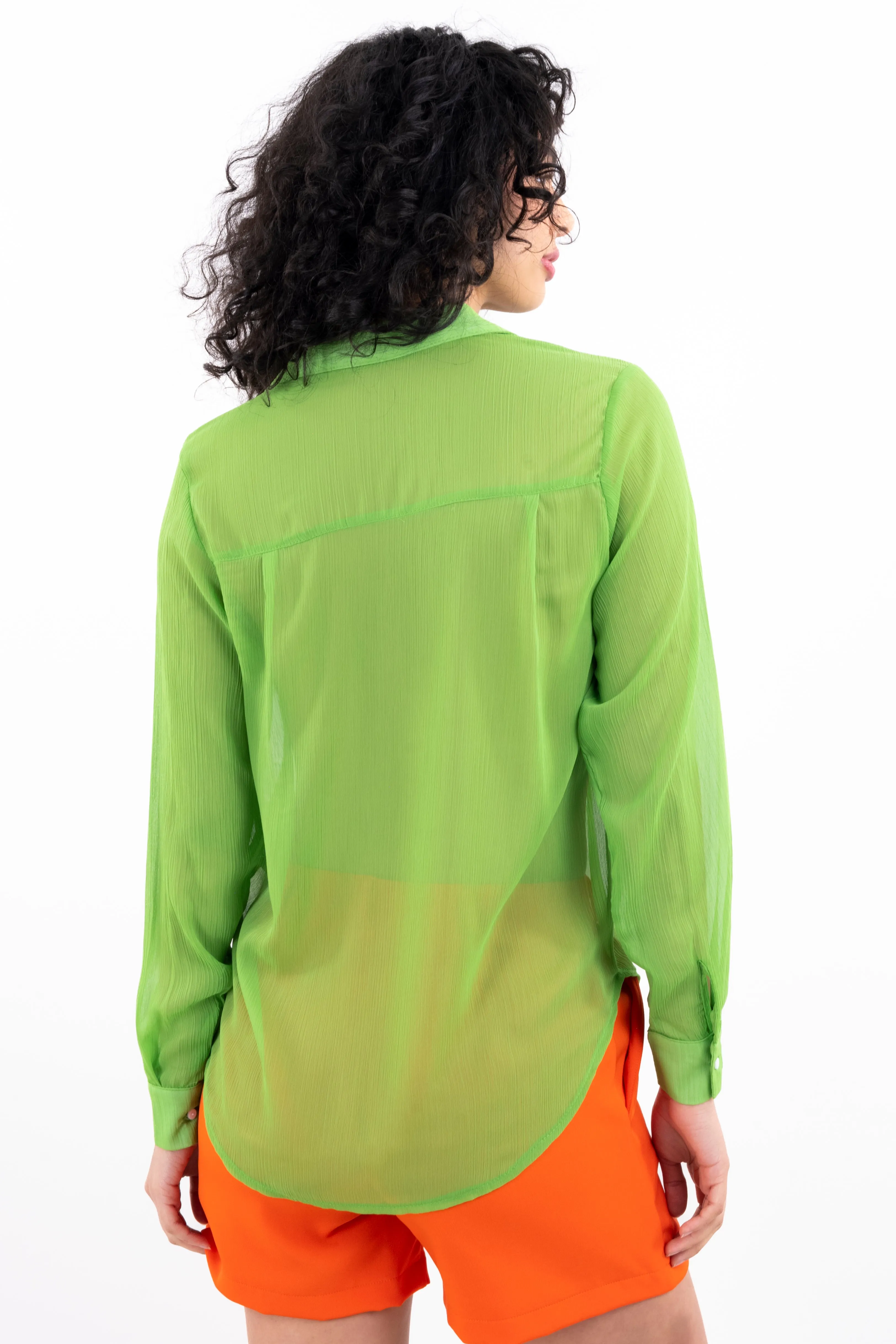 Camisa lisa fluida mesh sold by Shasa product image thumbnail 4