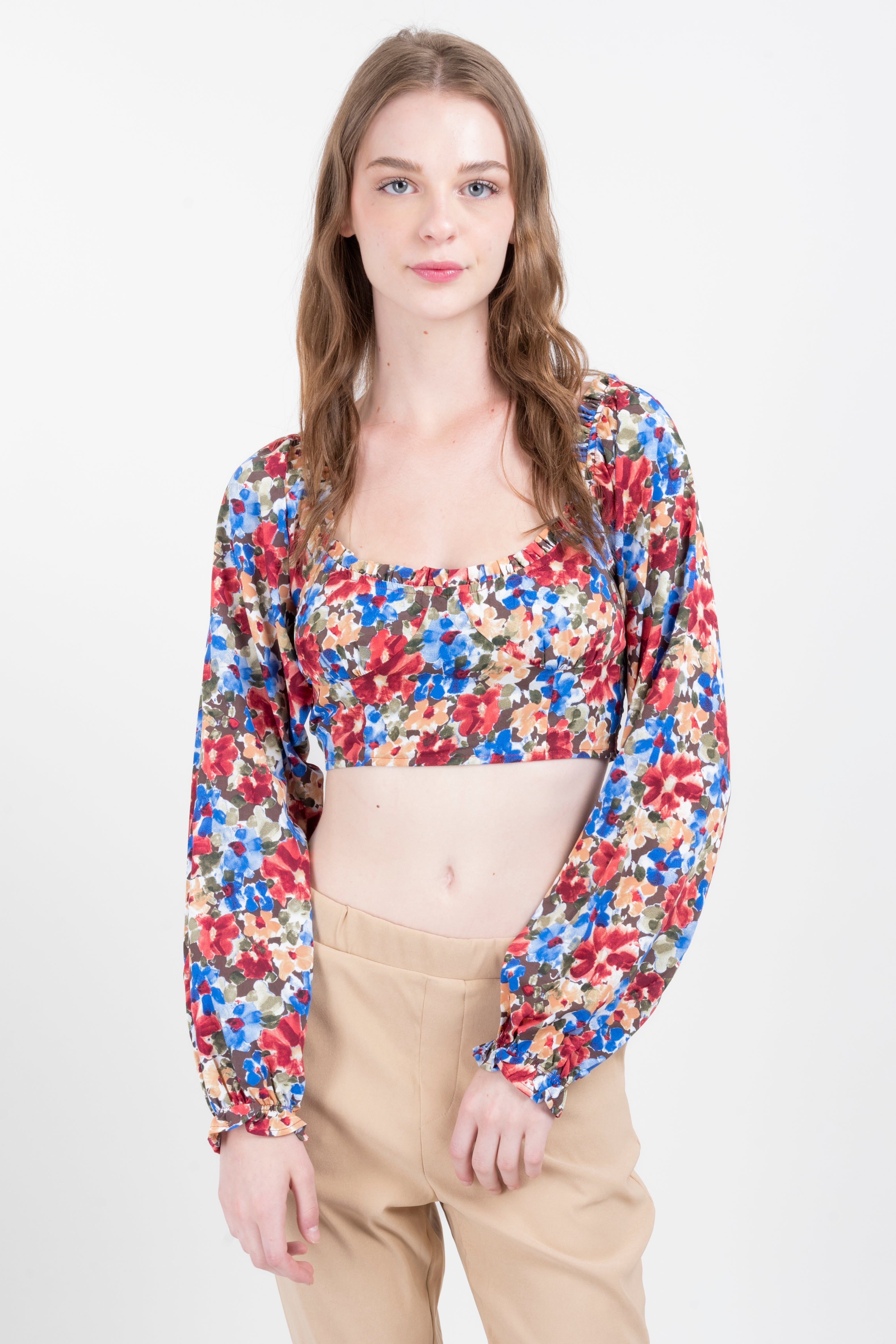 Top manga larga flores sold by Shasa product image thumbnail 2