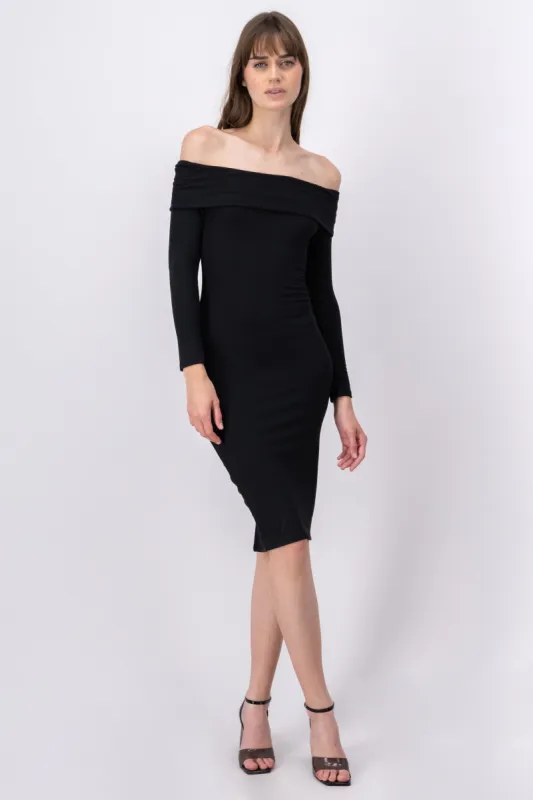 Vestido midi rib strapless sold by Shasa