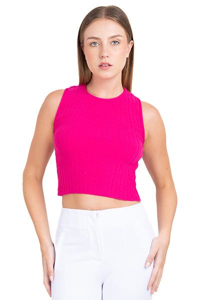 Top tejido acanalado liso sold by Shasa