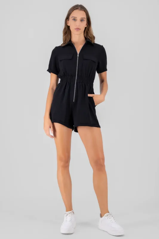 Romper liso corto y cierre sold by Shasa