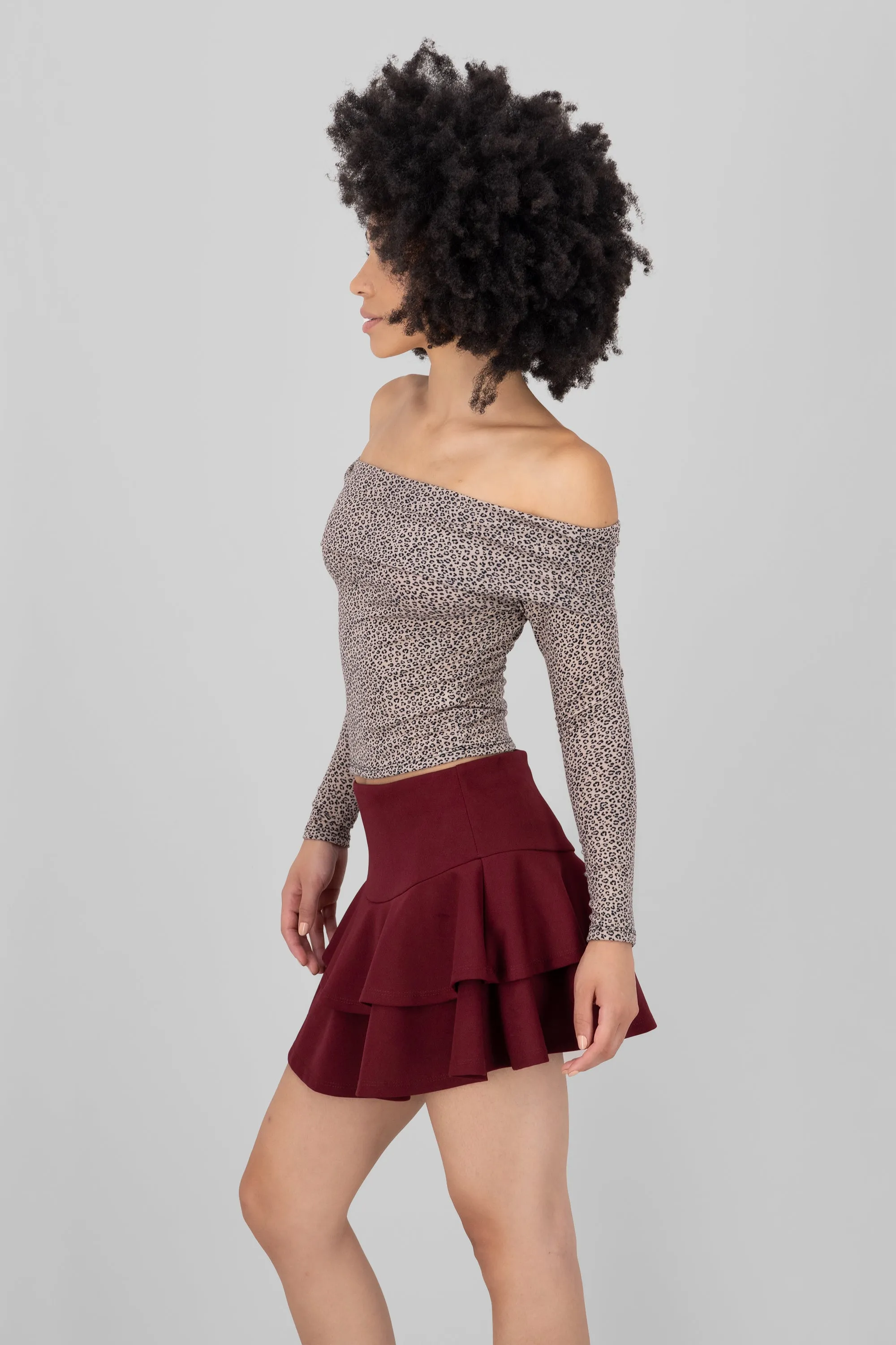 Top hombros descubiertos animal print sold by Shasa product image thumbnail 3