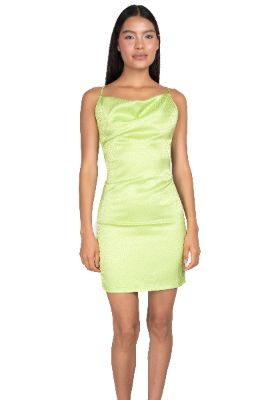 Vestido mini satín animal print monocolor sold by Shasa