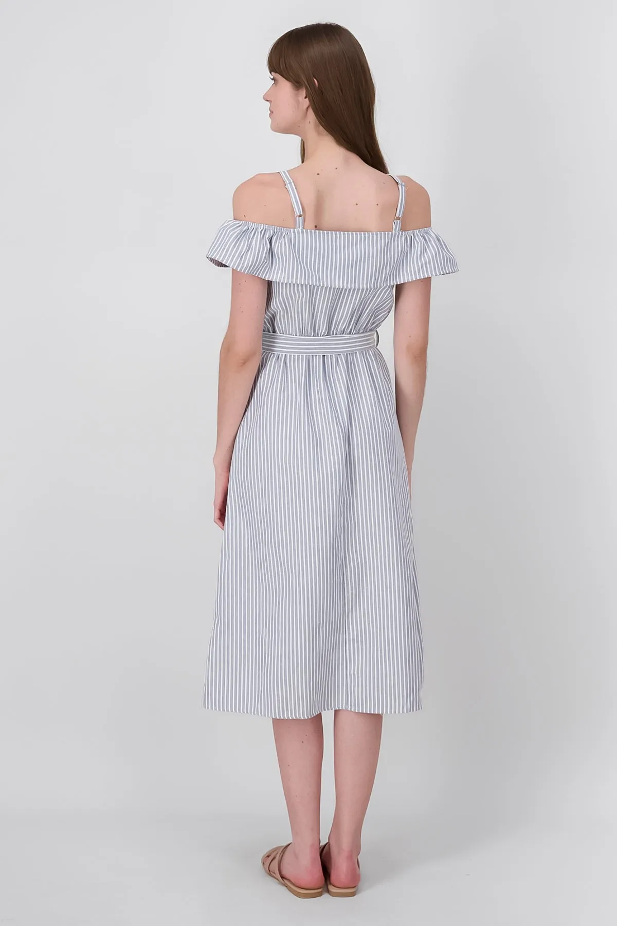 Vestido mini detalle botones rayas sold by Shasa product image thumbnail 4