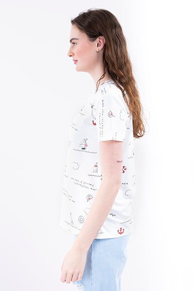 Playera manga corta estampado marinero sold by Shasa product image thumbnail 3