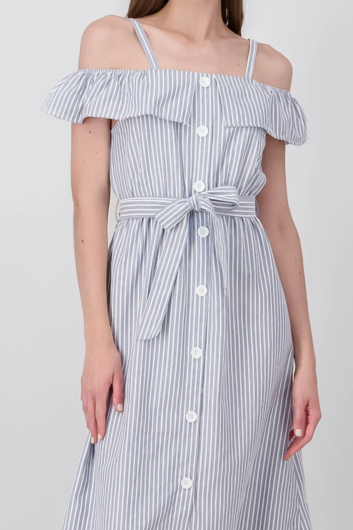 Vestido mini detalle botones rayas sold by Shasa product image thumbnail 5