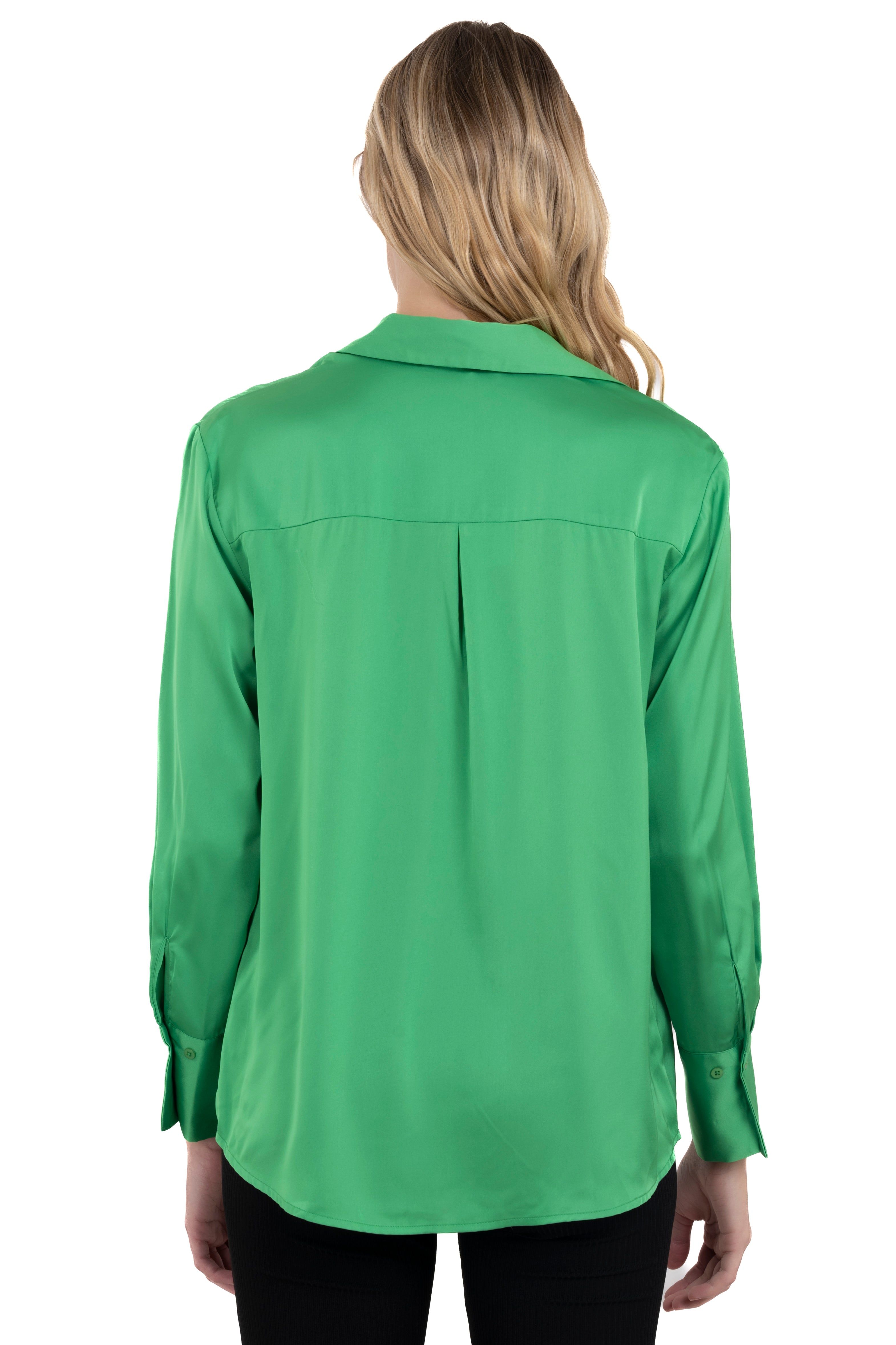 Camisa satinada lisa sold by Shasa product image thumbnail 4