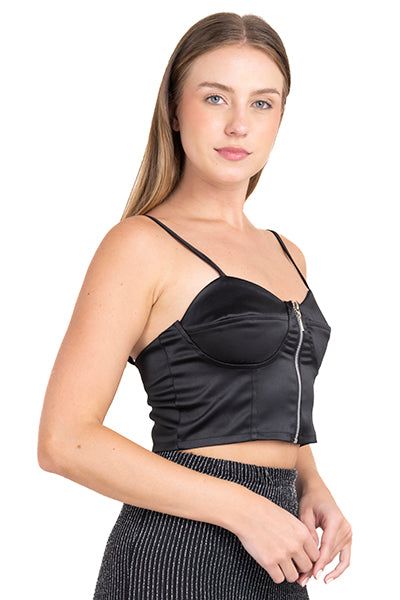 Top bustier satín tirantes sold by Shasa product image thumbnail 3