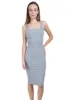 Vestido midi bodycon acanalado liso sold by Shasa