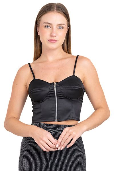 Top bustier satín tirantes sold by Shasa product image thumbnail 5