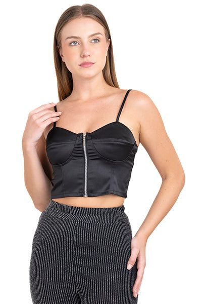 Top bustier satín tirantes sold by Shasa product image thumbnail 2