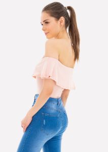 Bodysuit olanes hombro descubierto sold by Shasa