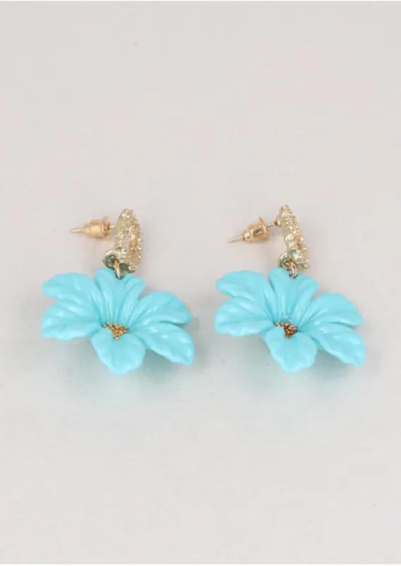 Aretes Flor Color sold by Shasa