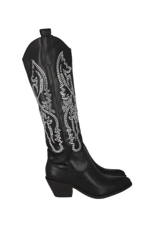 Bota Vaquera Larga Aplicaciones sold by Shasa