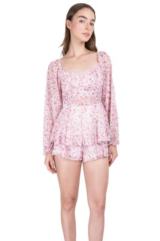 Romper manga larga flores sold by Shasa