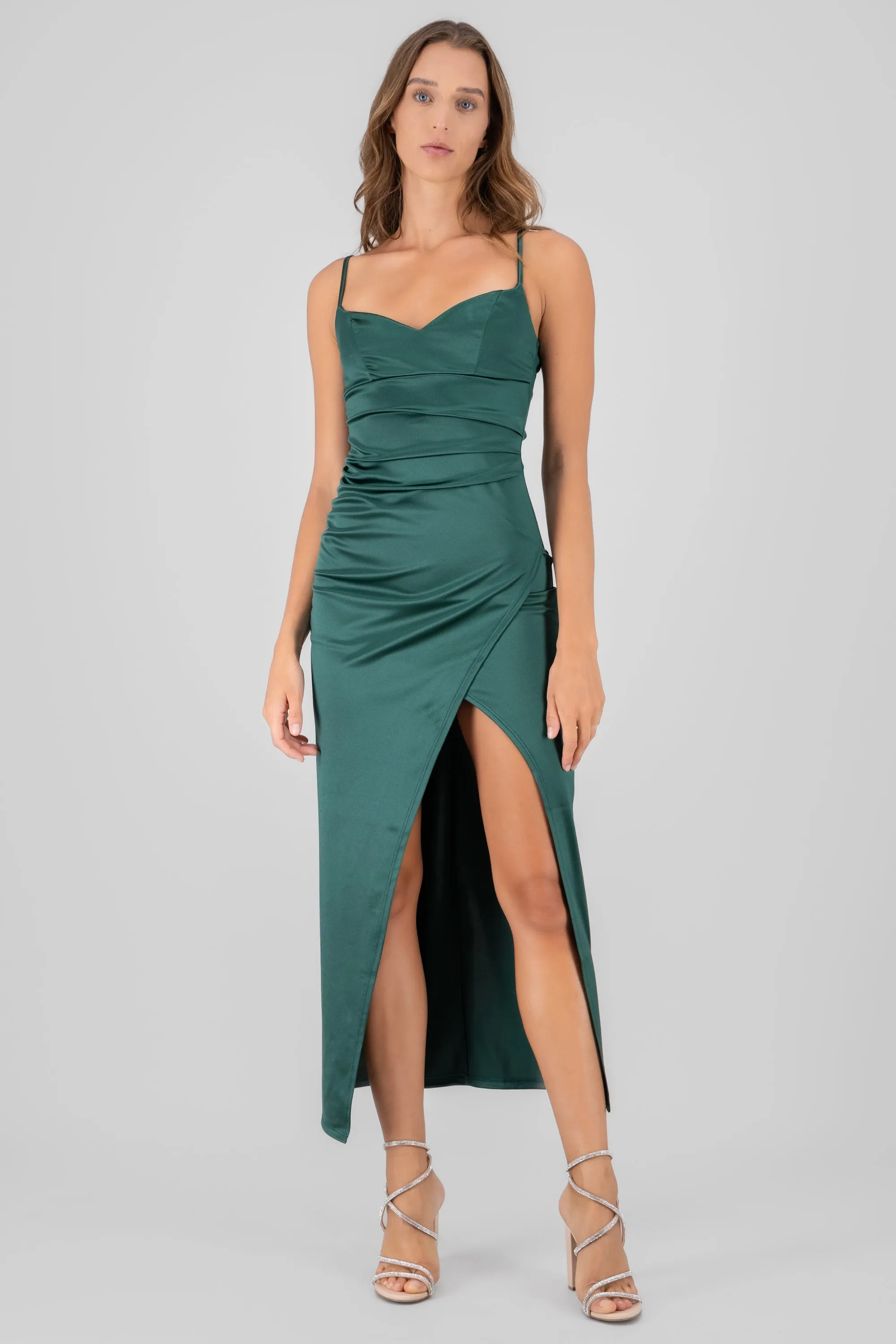 Vestido maxi liso satin sold by Shasa product image thumbnail 2