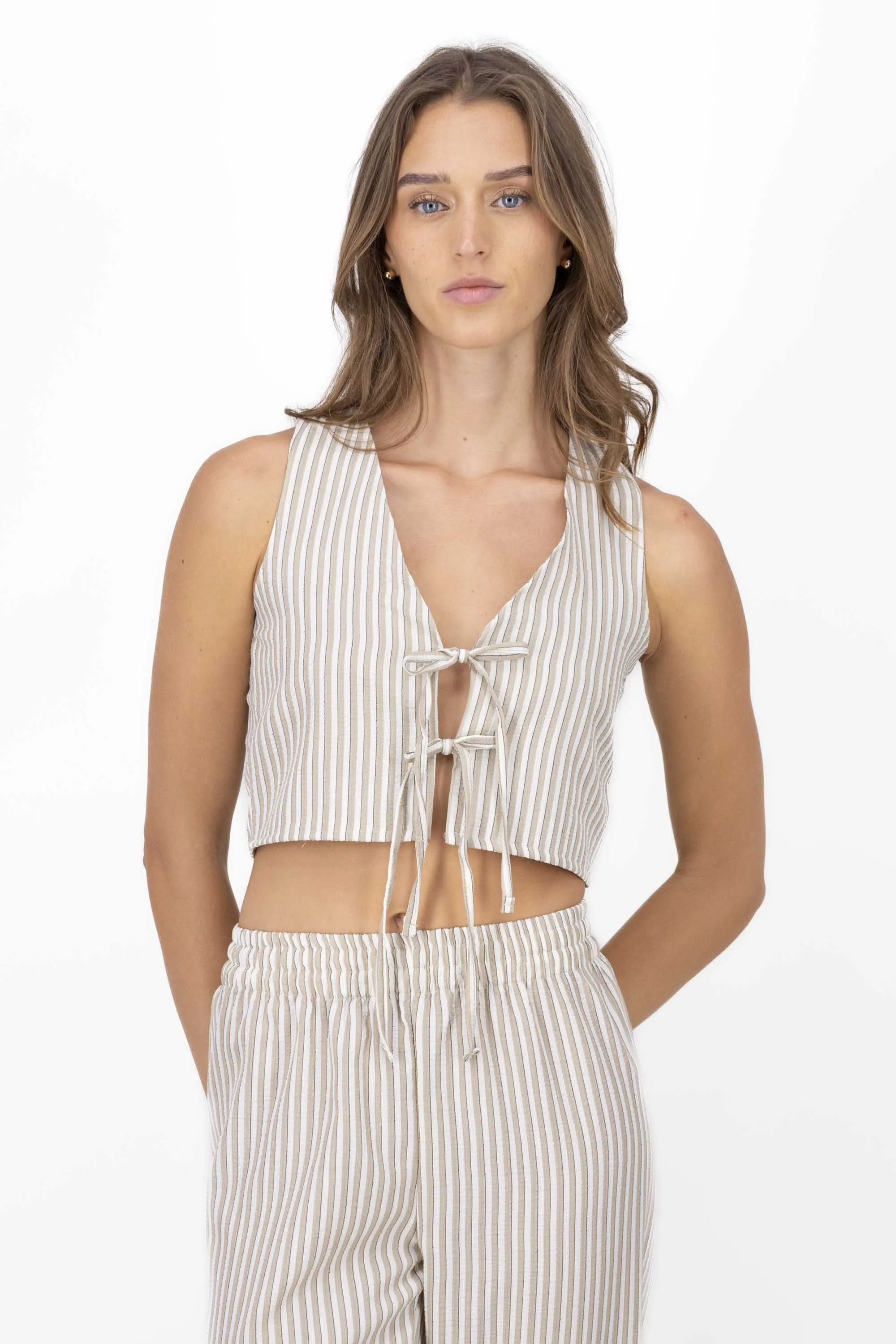 Blusa rayas detalle moños sold by Shasa product image thumbnail 2