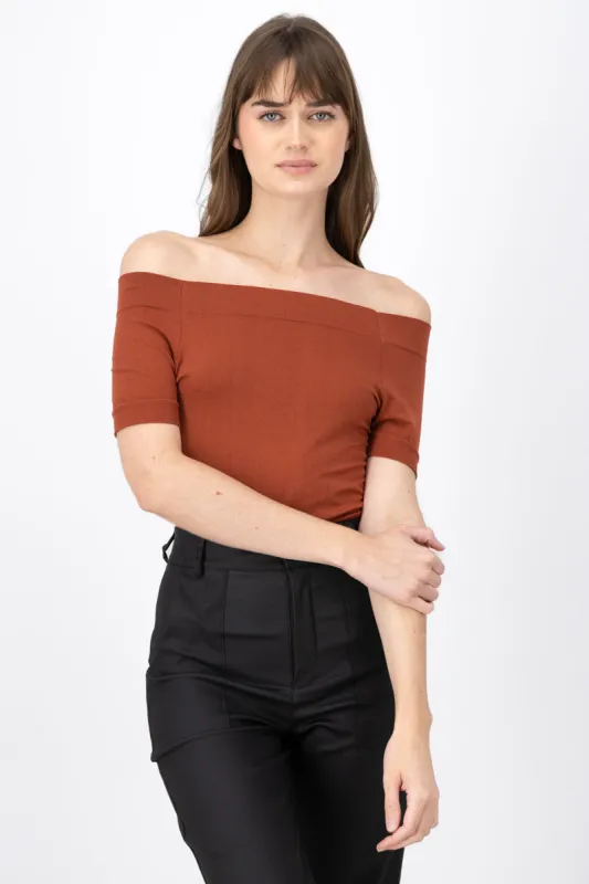 Bodysuit Liso Hombros Descubiertos sold by Shasa