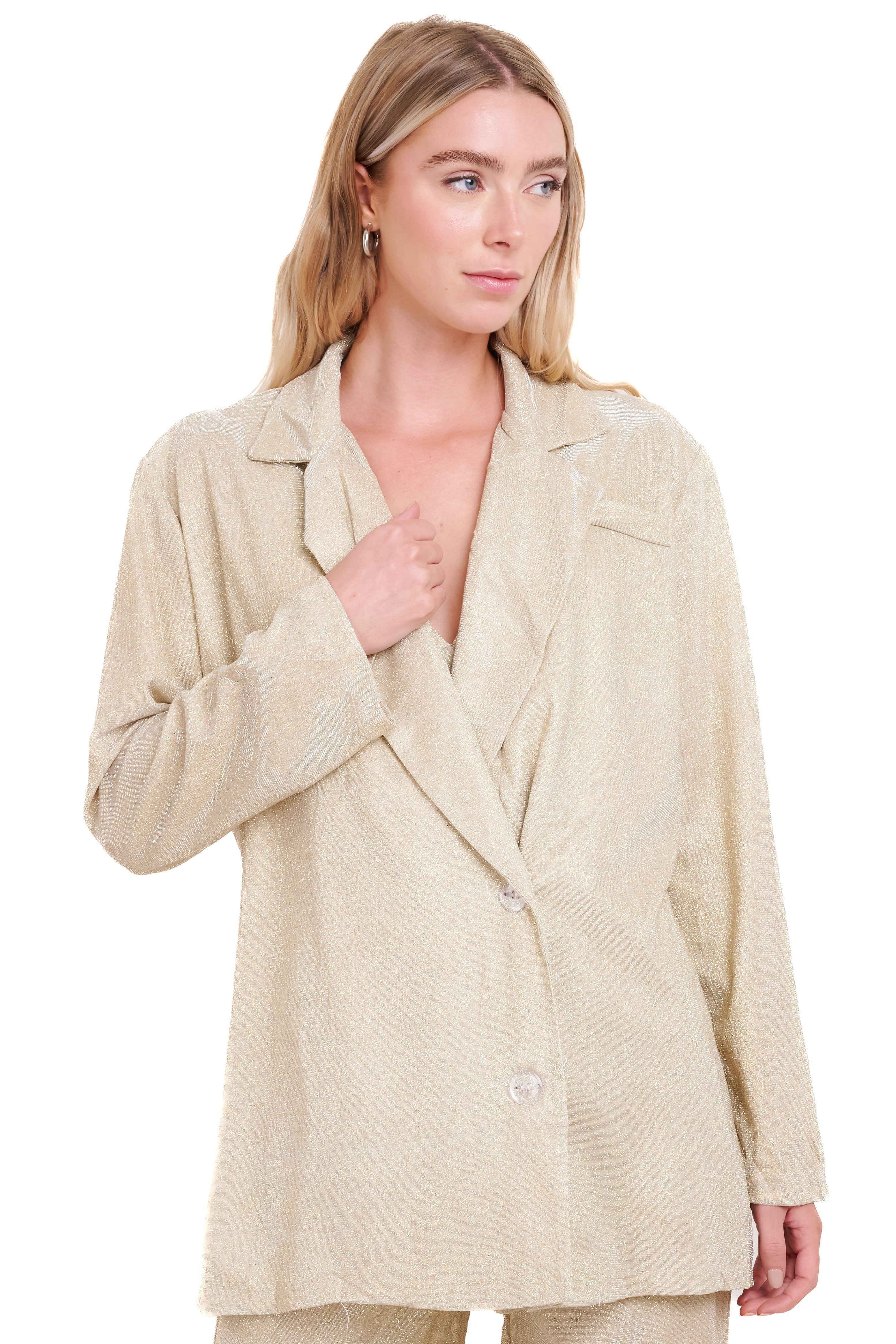 Saco acabado brillos sold by Shasa