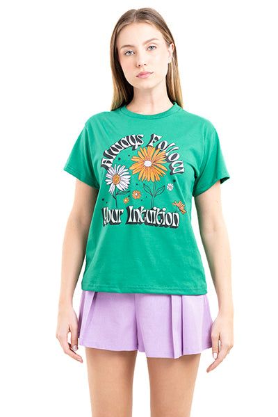 Playera flores always sold by Shasa product image thumbnail 2